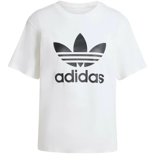 Adidas Majica 'Trefoil' crna / bijela