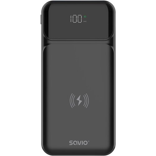 Savio BA-09 power bank Lithium Polymer (LiPo) 37 mAh Wireless charging Black Cijene