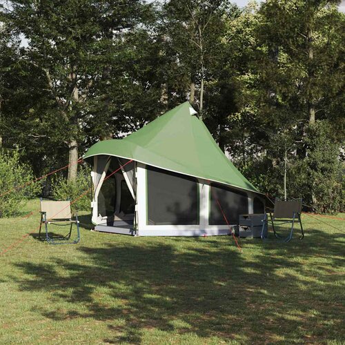 Tipi &scaron;ator s krovom s pohranom Zelena 404 x 370 x 270 cm taft Cijene