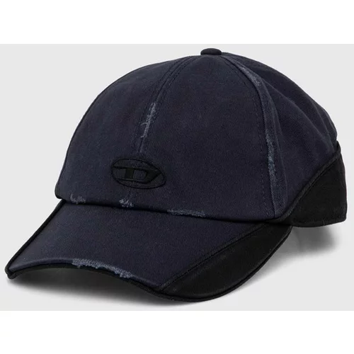 Diesel Pamučna kapa sa šiltom boja: tamno plava, s uzorkom
