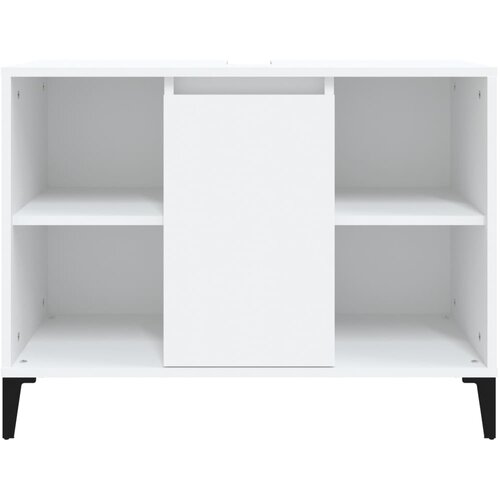  Ormarić za umivaonik bijeli 80 x 33 x 60 cm konstruirano drvo Bijela Slike