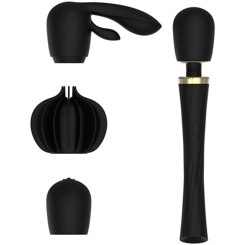 Tracy&amp;amp;#039;s Dog Tracy&amp;#039;s Dog - Hammer Magic Wand Vibrator Set - Black/Gold Slike