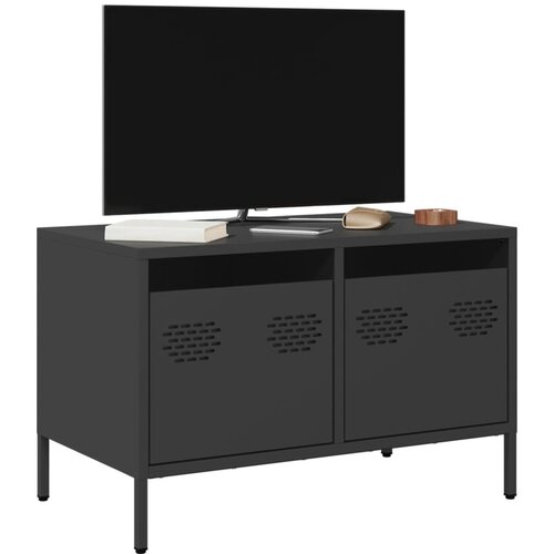 vidaXL TV ormarić crni 68 x 39 x 43,5 cm hladno valjani čelik Cijene