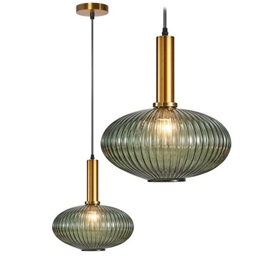 Toolight stropna viseća staklena svjetiljka zelena APP465-1CP Cene