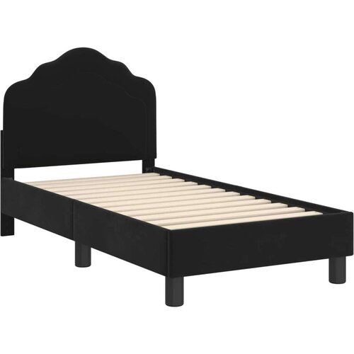  Okvir kreveta za malu djecu s naslonom Crna 70 x 140 cm Bar&amp;scaron;un Slike