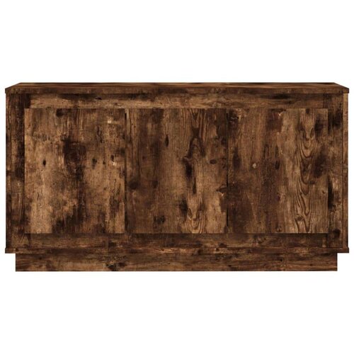  Komoda dimljeni hrast 102x35x55 cm inženirski les Slike