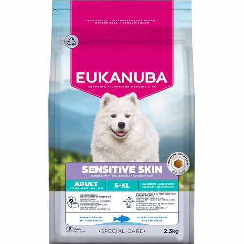 Eukanuba Daily Care Adult Sensitive Skin - 2 x 2,3 kg Cijene