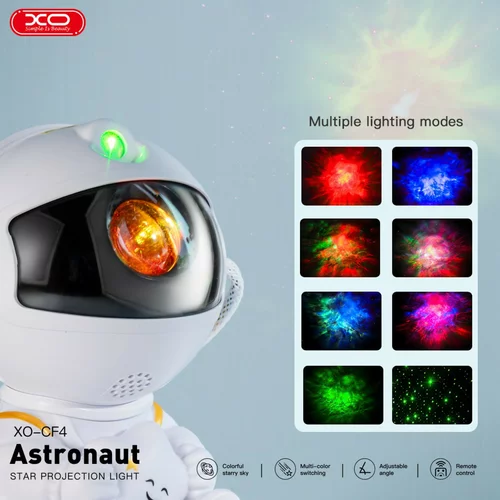 XO LED CF4 projektor astronavt zvezde in galaksije