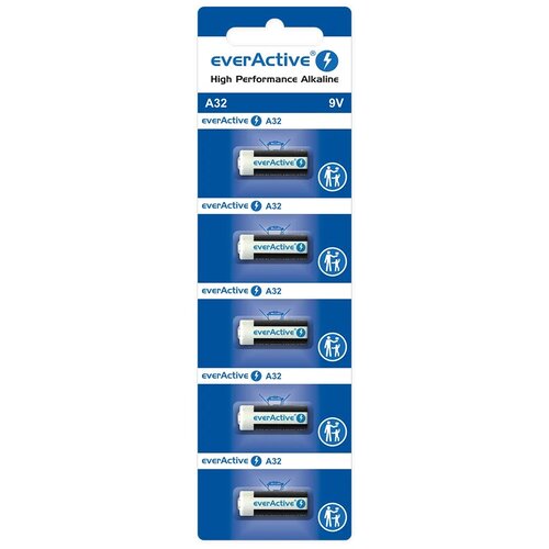 EverActive Alkaline batteries to a car remote A32 /32A 9V blister 5 pcs. Slike