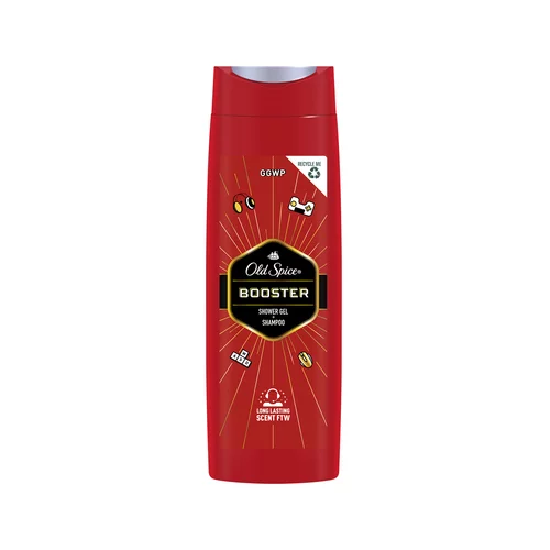 Old Spice Booster gel za prhanje in šampon 2v1 za moške 400 ml
