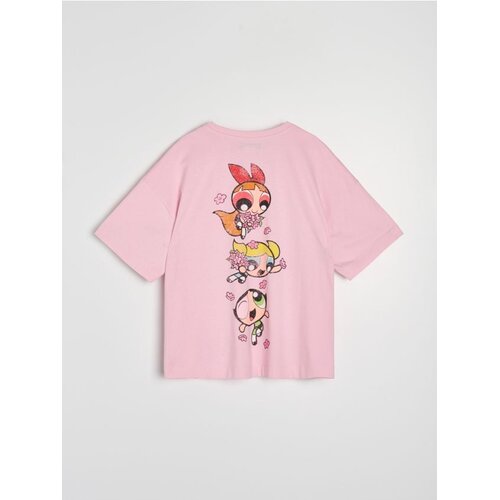 Sinsay Pamučna majica s printom The Powerpuff Girls Cijene