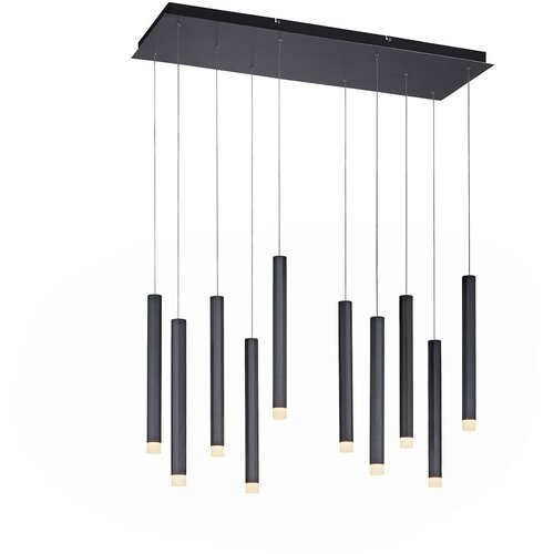 PAUL NEUHAUS Moderne hanglamp zwart incl. LED 10-lichts - Stanislas Slike