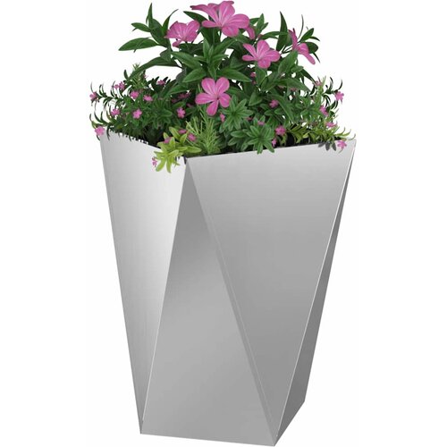  Sadilica 2 pcs Srebrno 50 x 50 x 75 cm Cinkani čelik Slike