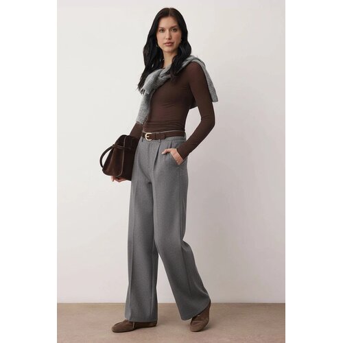 TRENDYOLMILLA ženske pantalone Twoaw26Pl00160, Siva-Siva Cene