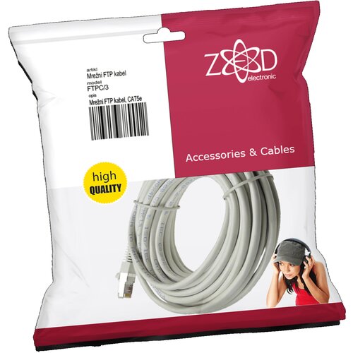 Mrezni FTP KABL CAT5E DUZINA 3 METRA FTPC_3-ZED Cijene