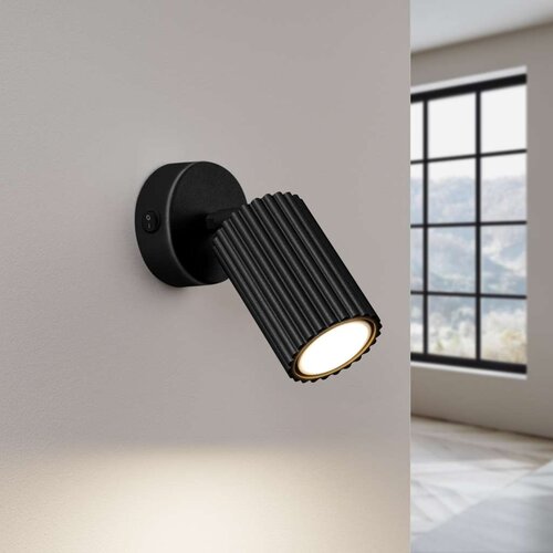  Sollux SL.1579 - Zidno spot svetlo KARBON 1xGU10/10W/230V crno Slike