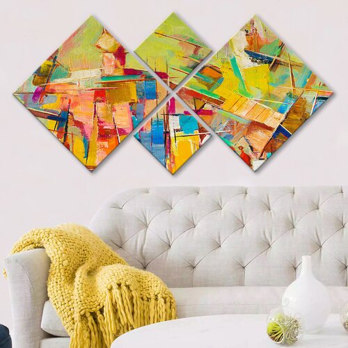 Wallity slika 4MDF129236510, 60x115 cm, 4 dijela Cene