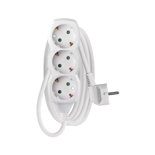  Podaljšek 2 m / 3 vtičnice / beli / PVC / 1 mm2 Cene
