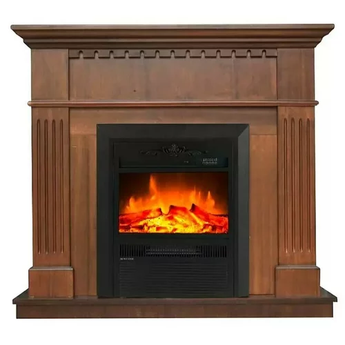 VOLTOMAT električni kamin heating (1900 w, rjavo-črna barva, 30,5 x 91,5 x 86 cm)