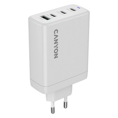 Canyon charger OnCharge 120 GAN Total 120W MAX 3 USB-C +1 USB-A White EU plug Cene
