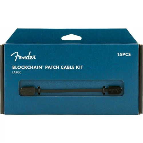 Fender Blockchain Patch Cable Kit LRG Crna Kutni - Kutni