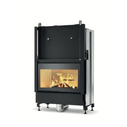 Palazzetti kaminski vložek na drva ecomonoblocco wt 16:9 V12 front version - z ventilacijo Slike