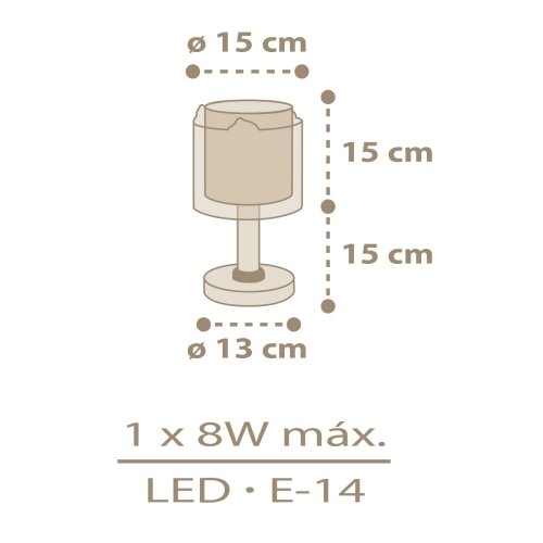 Dalber 76871 - Dečija lampica BABY CHICK 1xE14/8W/230V Slike