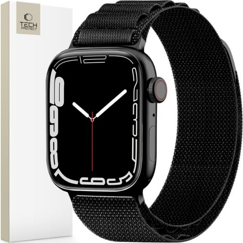 TECH-PROTECT NYLON PRO PA&amp;Scaron;KI ZA APPLE WATCH 4 5 6 7 8 9 SE ULTRA BLACK, (22069414) Slike
