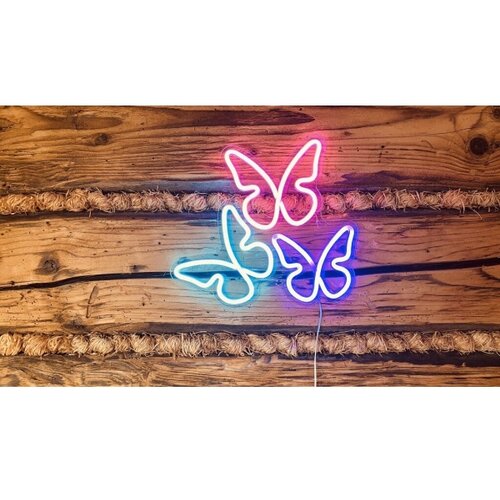 2Kids Toys LED neonska zidna dekoracija LED/5W/USB leptiri Slike