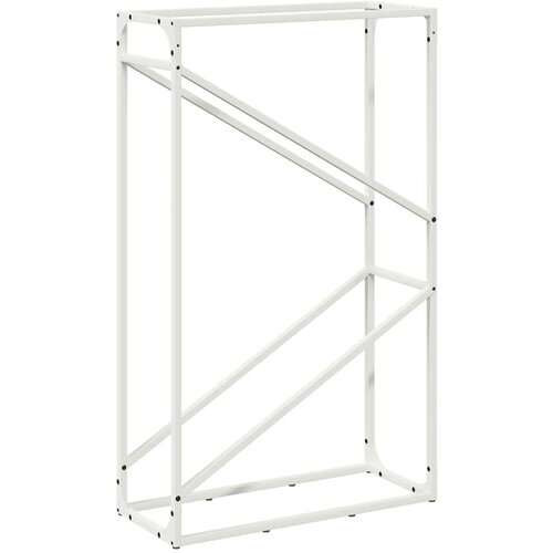  Stalak za drva bijeli 60x25x100 cm hladno valjani čelik Slike