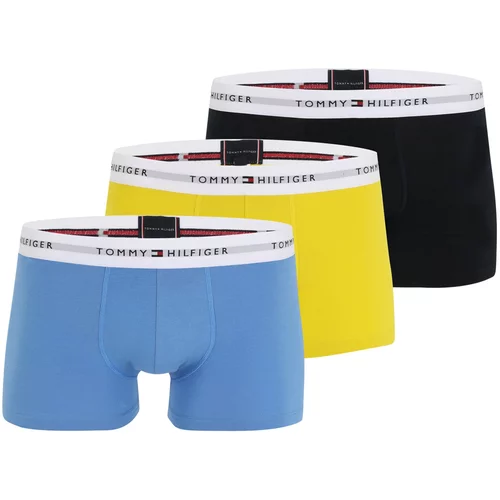 Tommy Hilfiger Underwear Boksarice 'Essential' kraljevo modra / rumena / črna / bela