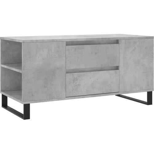 vidaXL Klubska mizica betonsko siva 102x44,5x50 cm inženirski les, (20908121) Cene