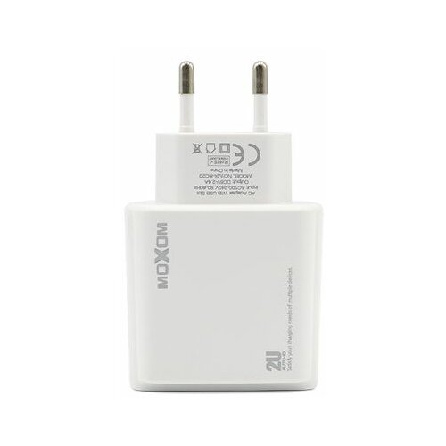 Moxom MX-HC20 2xUSB 5V/2.4A Type C beli punjač za mobilni telefon Slike
