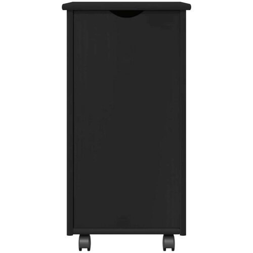  Mobilni ormar Crna 34 x 39 x 65 5 cm Čvrsto borovo drvo Slike