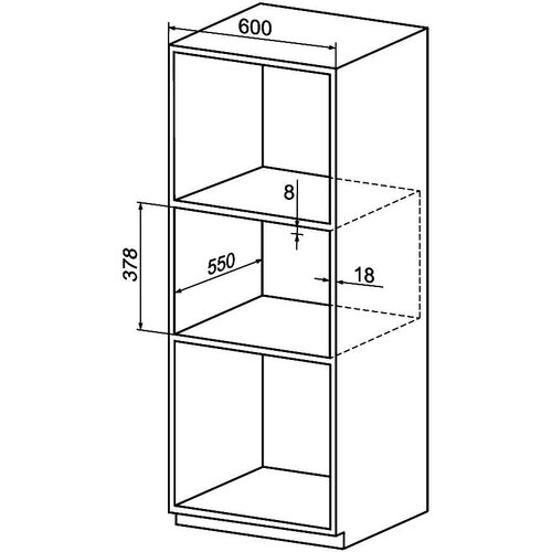 MPM Mikrovalovna pečica vgradna, 25L, 900W, žar 1100W, (20828011) Slike