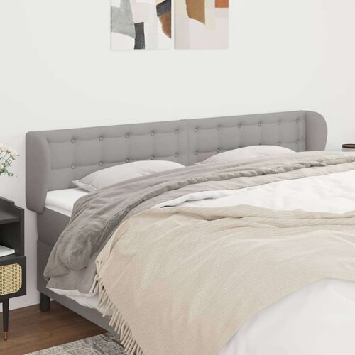  Uzglavlje s u&scaron;ima svjetlosivi 203x23x78/88 cm od tkanine Cijene
