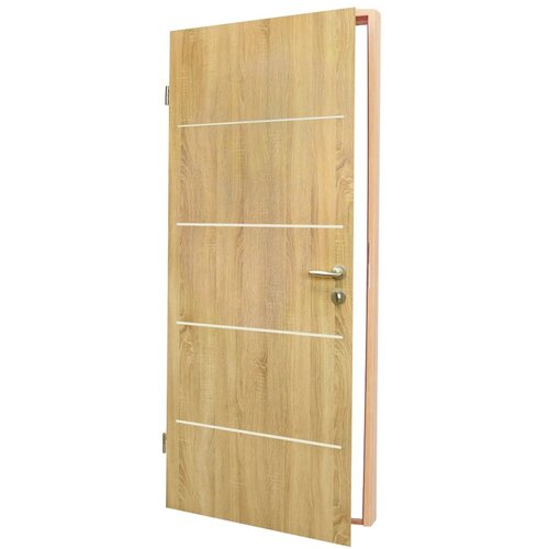 Eurolam set vratno krilo + klasični podboj dekor sonoma 80 cm x 205 cm desno Cene