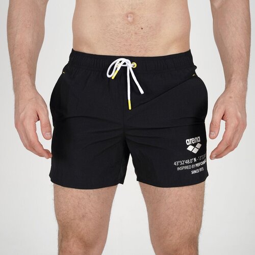 Arena Mu&amp;scaron;ki kupaći &amp;scaron;orc graphic beach short M, Crni Slike