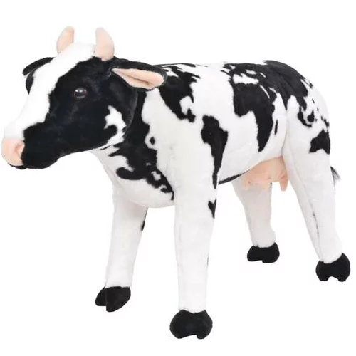  Stoječa plišasta krava črna in bela XXL