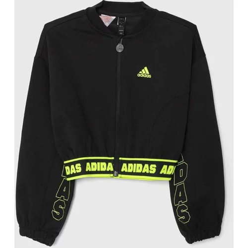 Adidas Otroški pulover JG D CROP BMBER črna barva