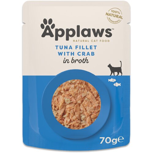  Ekonomično pakiranje Applaws Cat Natural u temeljcu 24 x 70 g - File tune s rakovima Cijene