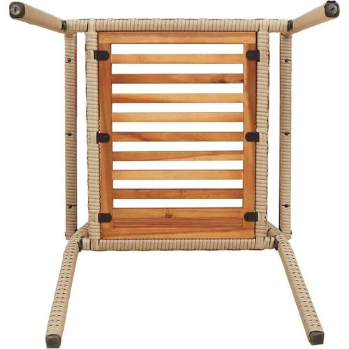 VidaXL Vanjske Stolice 4 pcs Krem, smeđa Slike