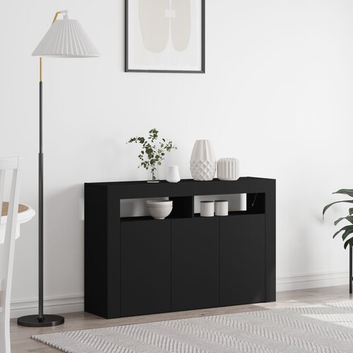 vidaXL Sideboard Crni Inženjersko drvo 116 x 30 x 75 cm Sideboard Cijene