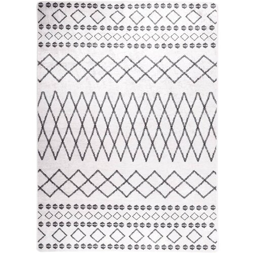 vidaXL Perivi tepih crno-bijeli 120 x 170 cm protuklizni Cijene