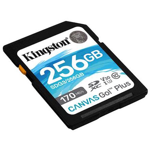 Kingston Spominska kartica Canvas GO Plus SDXC Class 10 UHS-I U3, 256 GB Cene