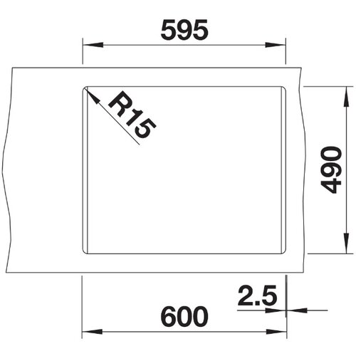 Blanco sudopera pleon 6 bela 615x510/220 mm 521683 Slike