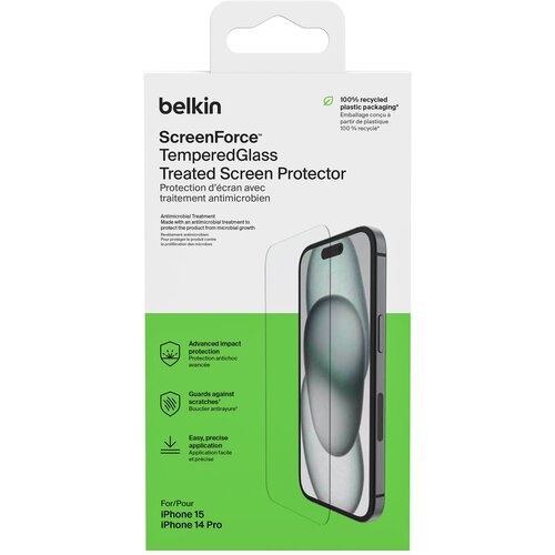 Belkin Screenforce Tempered Gl. antiba.iPhone 15/14Pro OVA135ZZ Cijene