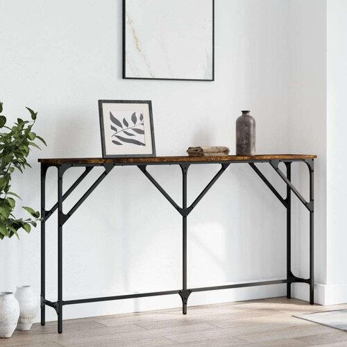  Konzolni stol boja hrasta 140x23x75 cm od konstruiranog drva Cijene