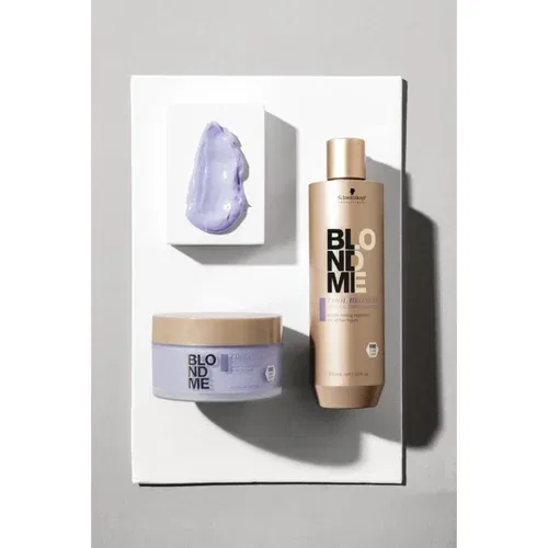 Schwarzkopf Blondme Cool Blondes regenerator u spreju bez ispiranja neutralizirajući žuti tonovi 150 ml