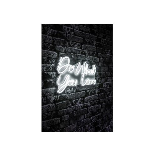 WALLXPERT dekorativna plastična led rasveta do what you love white Slike